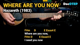 Where Are You Now - Nazareth (1983) - Easy Guitar Chords Tutorial with Lyrics Part 1 SHORTS REELS