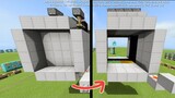 How to make an easy 4×4 piston door in minecraft | 400 subs special