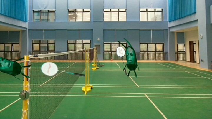 When you can't beat others in badminton