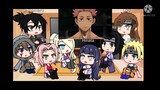 Naruto characters react to Naruto as Itadori Sasuke as Megumi and Sakura as Nobara/Sasunaru/Itafushi