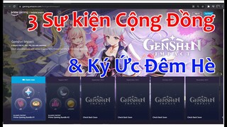 Những Sự Kiện Đang Diễn Ra: 3 Sự Kiện Cộng Đồng & Ký Ức Đêm Hè | Genshin Impact