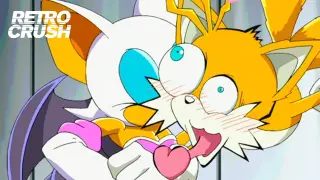 Rouge unleashes her ultimate attack | Rouge vs. Tails | Sonic X (2003)