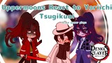 Uppermoons + Muzan React to Yoriichi Tsugikuni|| Grace gamer playz || Demon Slayer