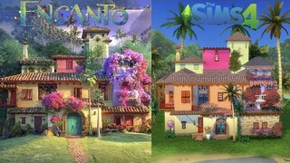 Building the Encanto house in The Sims 4