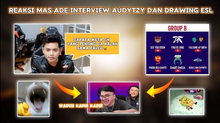 Momen Interview Auditzy Bikin Gosong dan Reaksi mas Ade drawing Grub ESL!! Kadir memasak kieu