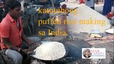 katutubong puffed rice making sa India.