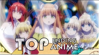 Top Anime Ending Fall 2022. Final ver.