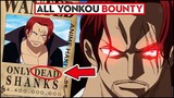 Oda Sensei!! Shanks Pemilik "Bounty Tertinggi", Kaido dan Big Mom 2 milyar berry ( One Piece )