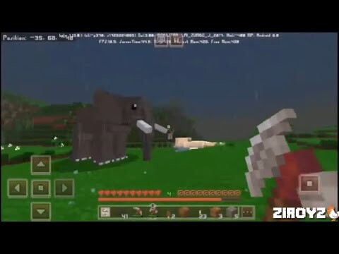 Minecraft thế giới động vật #1: tìm đc chú voi và chú chó _ kim cương?????