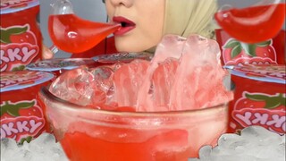 MINUMAN SEGARRR ||ASMR ICE EATING |DRINKING| OKKY JELLY DRINK | segar | ASMR INDONESIA