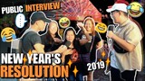 NEW YEAR'S RESOLUTION NG PINOY 2019 🎉 PUBLIC INTERVIEW Laugh trip to | JaySan