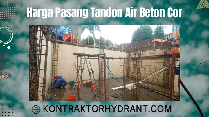 Harga pasang tandon air beton cor