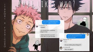 Jujutsu Kaisen text || Megumi is jealous? [ Itadori x Fushiguro ]