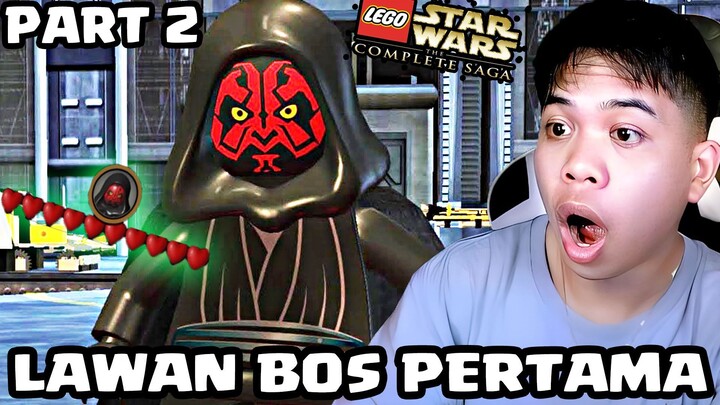 Aku Menghadapi Bos Pertama Namanya Darth Maull !! Lego Star Wars The Complete Saga Indonesai Part 2
