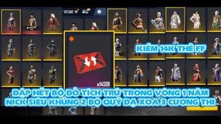 FREE FIRE | ĐẬP FULL HỘP ĐỒ TÍCH TRỮ 1 NĂM SIÊU KHỦNG 2 BỘ QUỶ DẠ XOA 3 BỘ TIỂU CƯƠNG THI CỰC NHIỀU