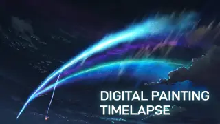 Tiamat Comet - Digital Painting [Timelapse]