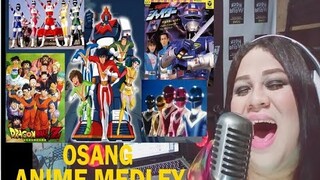 Osang singing ANIME MEDLEY ( BIOMAN MASKMAN SHAIDER DRAGON BALL Z & VOLTES V ( RECORDING VERSION )