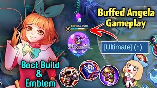 ANGELA GOT BUFFED!😍BEST BUILD, EMBLEM & TIPS BY TOP GLOBAL ANGELA🌸KAIRA CHANNEL💖