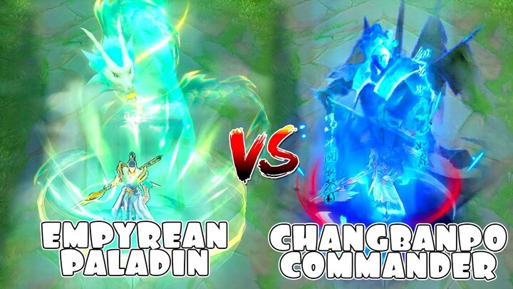 Zilong Revamp Changbanpo Commander VS Empyrean Paladin Skin Comparison