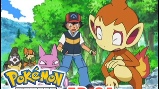 Pokémon Diamond and Pearl EP81 ฮิโคซารุที่ลุกไหม้!