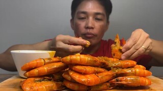 GARLIC SHRIMP YUMMY MUKBANG