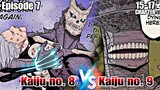 Episode 7, Ang Unang Sagupaan Kaiju no. 8 vs Kaiju No. 9, Chapter 15,16,17