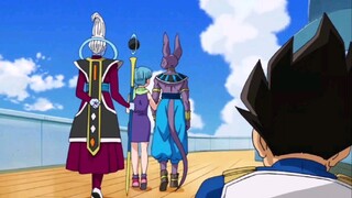 Bảy Viên Ngọc Rồng Siêu Cấp 4: Bulma nắm tay Thần Hủy Diệt Beerus rời đi trước mặt Vegeta.