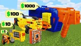 Minecraft but I Can Buy NERF Blasters