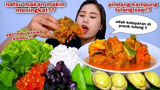 MAKAN PINDANG TULANG LALAPAN KABAU JENGKOL MUDA SAMBEL MENTAH#mukbanglalapanmentah