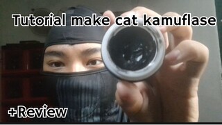 tutorial make cat kamuflase cosplay     +review