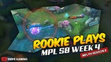 TOP 20 ROOKIE PLAYS OF WEEK 4 | MPL-PH SEASON 8