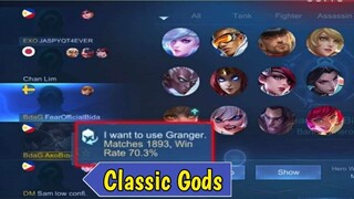 THIS RANDOM GUY CALLED ME CLASSIC GODS AFTER SHOWING MY GRANGER TRUE WIN RATE! SO I DID THIS!