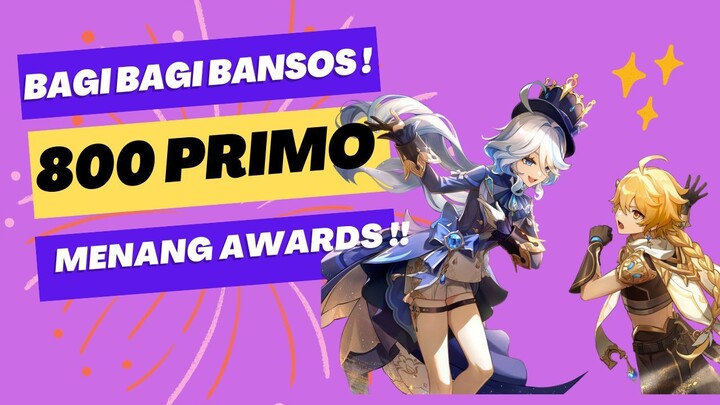 Genshin Impact Memenangkan Playstation Award !! Bagi Bagi Bansos !!