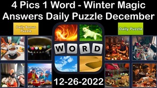 4 Pics 1 Word - Winter Magic - 26 December 2022 - Answer Daily Puzzle + Bonus Puzzle