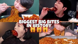 BIGGEST MUKBANGERS BIG BITES EVER!🙀🤯🙀