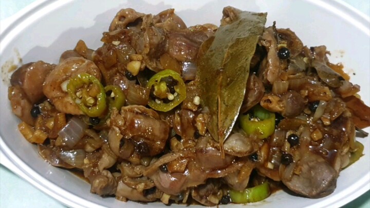 Adobong Balunbalunan (Gizzard)