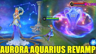 REVIEW SKIN AURORA "AQUARIUS" REVAMP! JADI MAKIN CAKEP & EFEK SKILL KEREN PARAH! | MOBILE LEGENDS