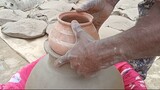 Pottery shaping clay Ma India