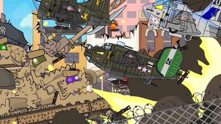 【Tank Animation】Bombing Zombie Town