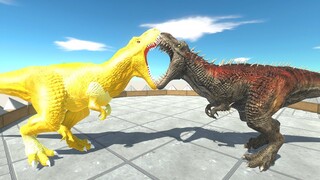 GOLD T-REX Death Fall - Animal Revolt Battle Simulator