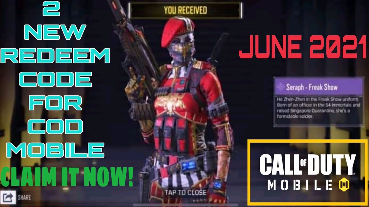 COD Mobile Redeem Codes for 6 June 2021