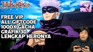 Akhirnya Game Jujutsu Kaisen Mobile Terbaru Yang Rekom Buat F2p Vip 1 1000x Gacha Dan all Giftcode