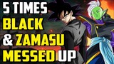 5 TIMES Goku Black and Zamasu MESSED UP In Dragon Ball Super