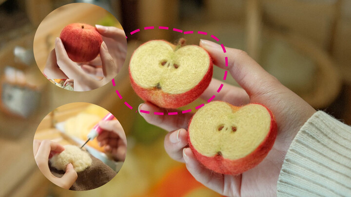 Wol Domba|Setengah buah apel|Catatan kesenian tangan.
