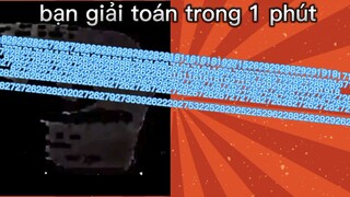 Bạn giải toán trong 1 phút