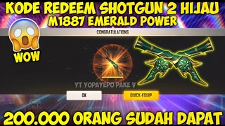 KODE REDEEM SKIN SG 2 ☘️ EMERALD POWER !? | KODE REDEEM FREE FIRE TERBARU 2022 MEI !!