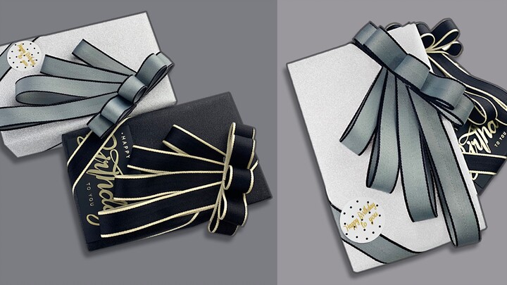 【柒刀鱼】禮物盒包裝+燕尾蝴蝶結做法