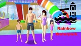 Story at the Rainbow Waterpark || SAKURA School Simulator