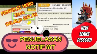 NXB NV: PENJELASAN NOTIF MT • LEAKS DISCORD • PREDIKSI NEXT HERO SAM