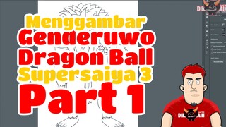 Sisi Lain Dunia ( Menggambar Genderuwo Supersaiya 3 Dragonball ) Part1 (Skesta Awal)Cerita bergambar